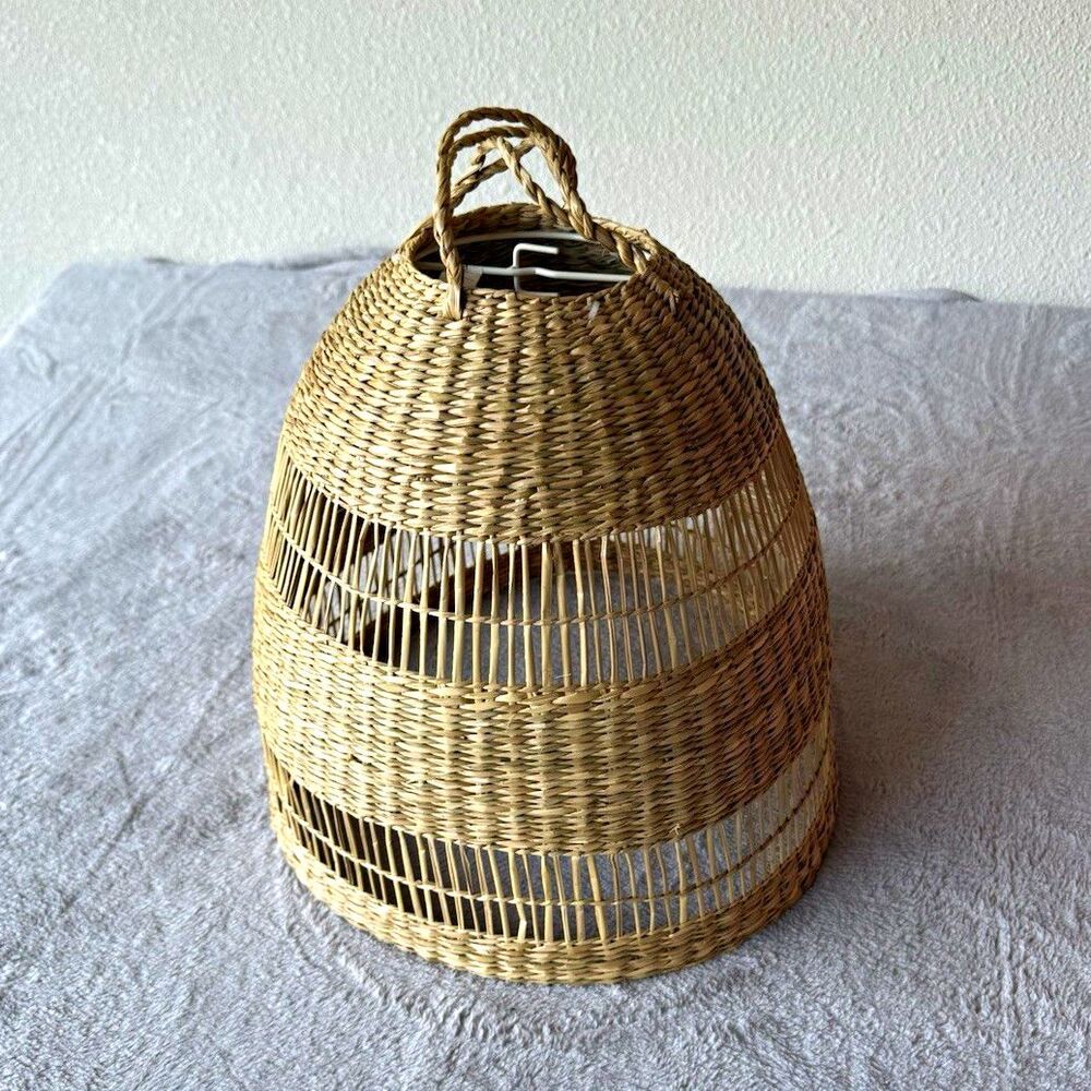 IKEA TORARED Pendant lamp shade, sedge/handmade, 14 "